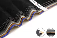 indivitara® Premium Foam - selbstklebender kaschierter Mikrofaserstoff Premium - Meterware - verschiedene Farben - mit Schaumstoffrücken